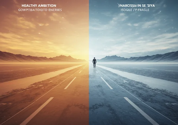 Drawing a line between healthy ambition and narcissism