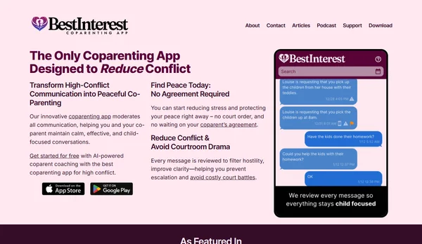 BestInterest Co-Parenting App