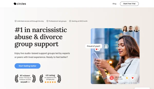 Circles: Mental Health Support for Narcissistic Abuse
