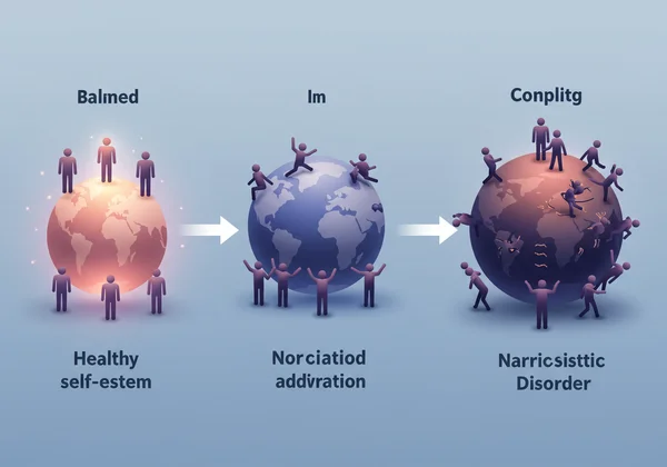 Visual representation of the narcissistic spectrum