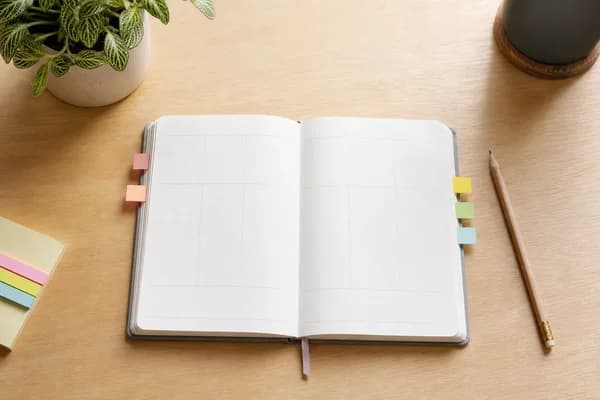 Quiet notebook for trait reflection
