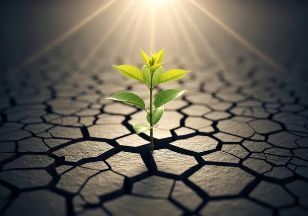 Symbolic image of healing and breaking free from trauma