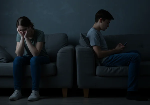 Person feeling ignored and devalued by a partner.